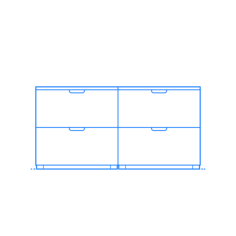 Furniture File Cabinets Ikea Galant Drawer Unit Low 2 Wide Engraving Svg Design, Free Vectors File